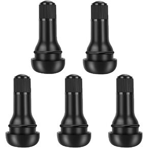 Riseuvo 5pcs TR415 Tire Valve Stem Rubber Snap-in Valves, Tubeless Valve Stems Suit for 0.625 inch Rim Holes on Standard Vehicle Tires