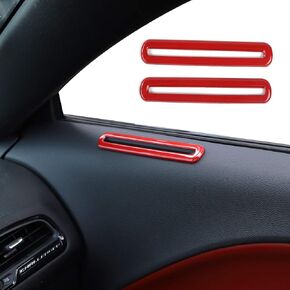 JeCar Interior Door Vent Cover Trim for Dodge Challenger 2015-2020 Carbon Fiber Interior Accessories
