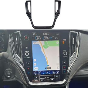 Interior Dashboard Navigation Screen Panel Frame Cover Middle Air Vent AC Outlet Trim for Subaru Outback Legacy Accessories 2020 2021 2022 2023 2024 2025