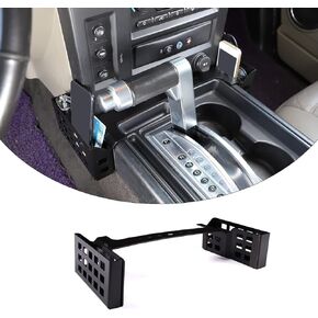 PIUGILH Shifter Storage Box, Gear Shift Console Side Tray Organizer for Hummer H2 2001-2007, Aluminum Alloy Multifunctional Tray Storage Accessories