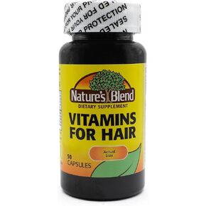 Nature's Blend Vitamins For Hair Capsules 50 Ct