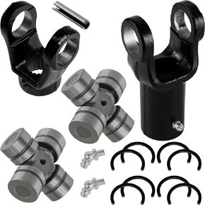 Caltric Front Prop Shaft Yoke & U-Joint Kit Compatible with Polaris Sportsman 500 4X4 1996-2006