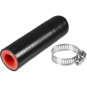 1 Set 12mm 0.47" ID Universal Silicone Coolant Cap Intake Vacuum Hose End Plug - Car for Coolant Heater Bypass Vacuum Water Port - Silicone Black Red