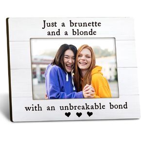 Best Friends Picture Frames 8x10, Long Distance Best Friend Friendship Gifts for Women Men Friends, Forever Friends Sisters Photo Frame, Brother Sister Bestie Bff Gifts Picture Frame for Desk in Kuwait