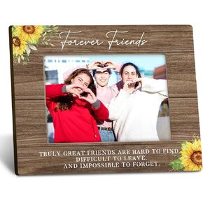 Best Friends Picture Frames 8x10, Long Distance Best Friend Friendship Gifts for Women Men Friends, Forever Friends Sisters Photo Frame, Brother Sister Bestie Bff Gifts Picture Frame for Desk