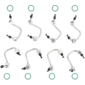 8C3Z9229A Fuel Injector Line Set Fuel Injector Install Kit Compatible with 2008-2010 Ford F-250/F-350/F-450/F-550 Super Duty 6.4L Replace 1855644C3 AP0027