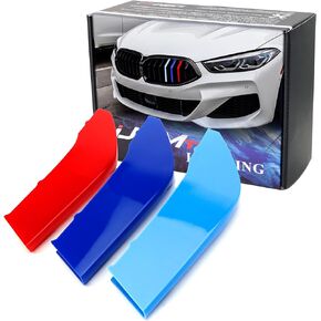 iJDMTOY Exact FitM-Color Grille Insert Decoration Trims Compatible with BMW 2019-up G15 8 Series 840i 850i M850i w/ 7-Beam Kidney Grills
