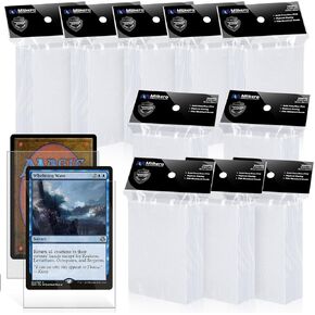 1000 Pack Card Sleeves, 500 Matte Trading Card Sleeve and 500 Inner Sleeves Ideal for Double-Sleeving, Perfect Fit Sleeves Compatible with MTG, TCG, Baseball, Football Cards(5 Colors) in Kuwait