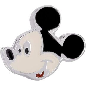 Disney Mickey Mouse Sterling Silver Black and White Charm Bead