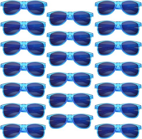 YQVIE 20 Pack Neon Color Mirrored Sunglasses Bulk for Women Men Trendy Fun Cheap Sunglasses for Party Supplies in Saudi Arabia