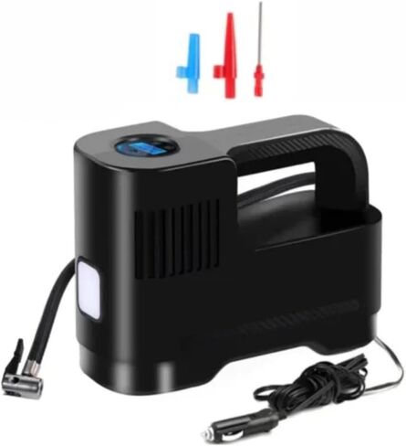 12V Small Digital Tire Inflator with Auto Shut-Off – Compact Air Compressor for Car & Bike Tires, Air Pump for Car Tires, Portable Air Compressor, LED Light (BTI-Digital) in Saudi Arabia