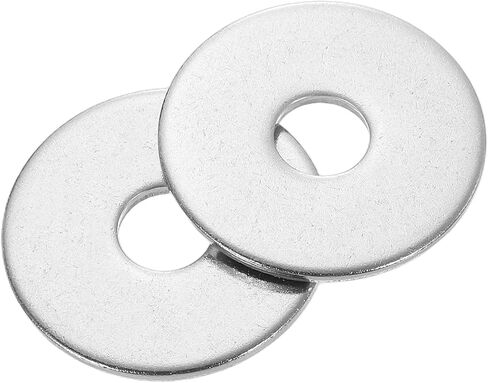 uxcell 20Pcs M13 Flat Washer, 304 Stainless Steel 13mm ID x 16mm OD x 0.1mm Thick for Bolt Screw, Factories Repair, Kitchens, Shops, and Outdoor Construction in Saudi Arabia