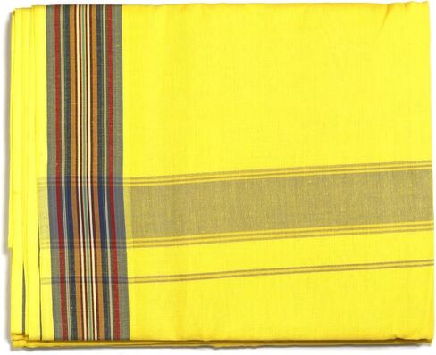 ASHIRWAD 100% Cotton Dhoti Handloom Quality Dhotee Sarong Wrap of for Men in Kuwait