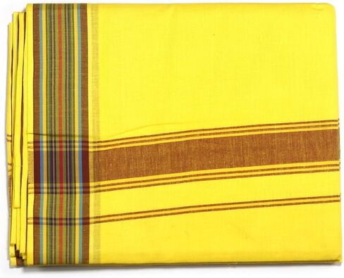 ASHIRWAD 100% Cotton Dhoti Handloom Quality Dhotee Sarong Wrap of for Men in Saudi Arabia
