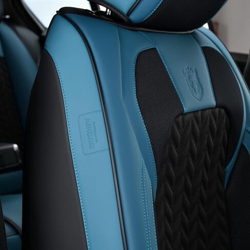 Coverado Car Seat Covers Full Set, 5 Seats Leather Seat Covers for Cars, Waterproof Seat Covers Front and Back, Car Seat Protectors Car Seat Cushions Universal Fit for Most Cars, Gray in Saudi Arabia