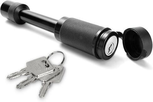 أقفال وصلة ربط المقطورة، قفل وصلة ربط مع دبوس 5/8 بوصة يناسب أجهزة استقبال وصلة ربط 2 بوصة، قفل وصلة سحب مع حلقات دائرية مضادة للخشخشة لقارب سيارة شاحنة مقطورة (عبوة واحدة) in Kuwait