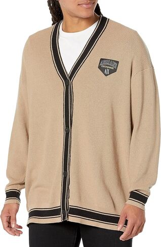 Armani Exchange Women's Collegiate Capsule Oversized Knit Cardigan in Kuwait