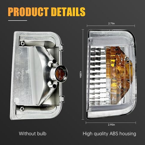 Right Passenger Side Mirror Indicator Turn Signal Light Housing Compatible with Ram ProMaster 1500 2500 3500 2010-2023，without Bulb in Saudi Arabia