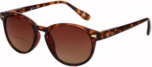 'The Brilliance' Polarized Bifocal Sunglasses - Round, Full Frame Reading Sunglasses for Women and Men in Kuwait