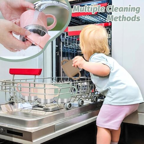 Silicone Baby Straw Cup, 9.56 OZ Baby Sippy Cup with Straw and Handle, Silicone Training Cup & Straw for Toddlers, Unbreakable Silicone Straw Cup for Babies 6-12 Months and Toddlers 1-3 Years in Kuwait