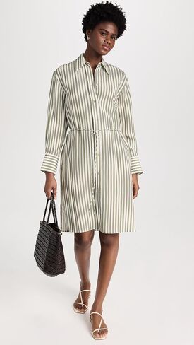 Vince Women's Coast Stripe Short Shirt Dress in Kuwait