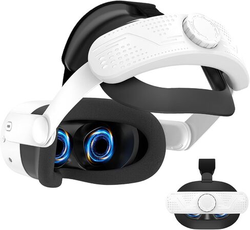 VIBOSIK Head Strap Compatible with Meta Quest 3S: Elite Strap Replacement for Oculus Quest 3S - Adjustable VR Headset Strap - Lightweight and Comfortable VR Headset Accessories - Reduce Facial Stress in Saudi Arabia
