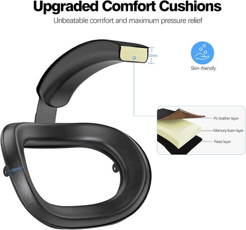 VIBOSIK Head Strap Compatible with Meta Quest 3S: Elite Strap Replacement for Oculus Quest 3S - Adjustable VR Headset Strap - Lightweight and Comfortable VR Headset Accessories - Reduce Facial Stress in Saudi Arabia