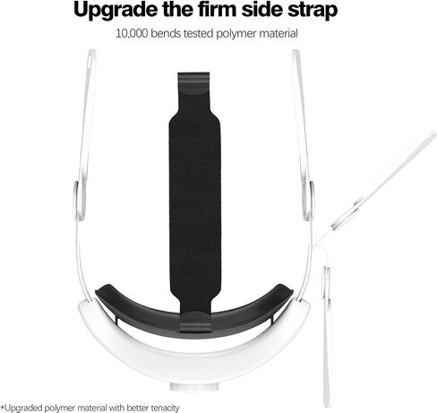 VIBOSIK Head Strap Compatible with Meta Quest 3S: Elite Strap Replacement for Oculus Quest 3S - Adjustable VR Headset Strap - Lightweight and Comfortable VR Headset Accessories - Reduce Facial Stress in Saudi Arabia