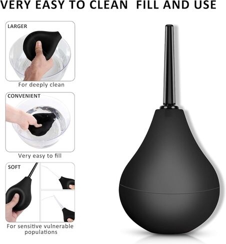 224ML Silicone Douche Kit: All-Inclusive Solution for Personal Hygiene with Easy Detach Nozzles in Saudi Arabia