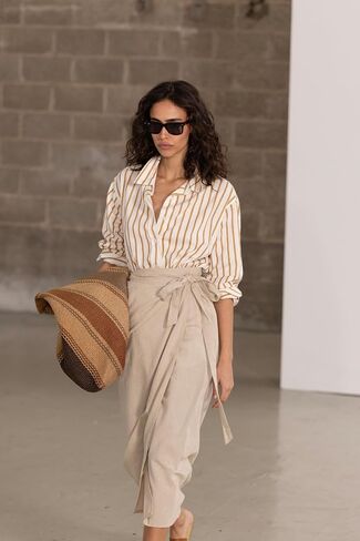 Gottex Beach Life Resort Pola Wrap Skirt Swimsuit Coverup for Women, Stylish Elegant and Versatile Beachwear Summer Essential in Saudi Arabia