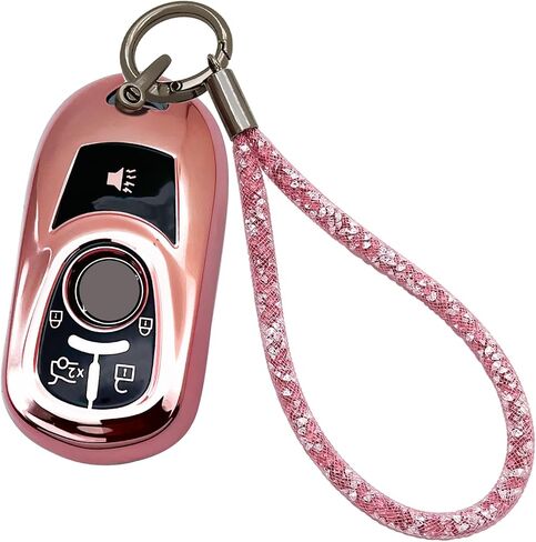 Soft TPU Key Shell Case Full Cover Protector Fits for Buick Encore Enclave Envision 4 5 6 Buttons Car Keychain Bling in Kuwait