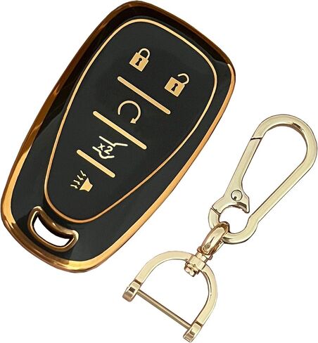 Key Fob Cover Fit for Chevy Key Protective Case Fit for 2016-2020 Chevrolet Malibu Cruze Camaro Volt Blazer Traverse in Kuwait