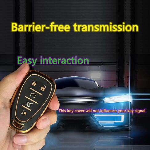 Key Fob Cover Fit for Chevy Key Protective Case Fit for 2016-2020 Chevrolet Malibu Cruze Camaro Volt Blazer Traverse in Kuwait
