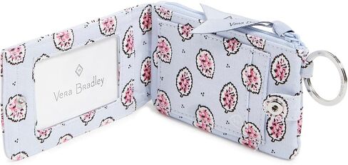 Vera Bradley Women's Cotton Deluxe Zip Id Case Wallet With Rfid Protection in Saudi Arabia