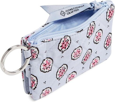 Vera Bradley Women's Cotton Deluxe Zip Id Case Wallet With Rfid Protection in Saudi Arabia