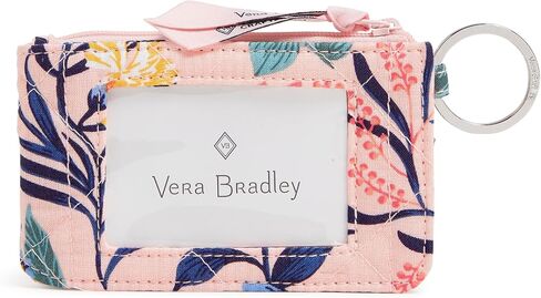 Vera Bradley Women's Cotton Deluxe Zip Id Case Wallet With Rfid Protection in Saudi Arabia