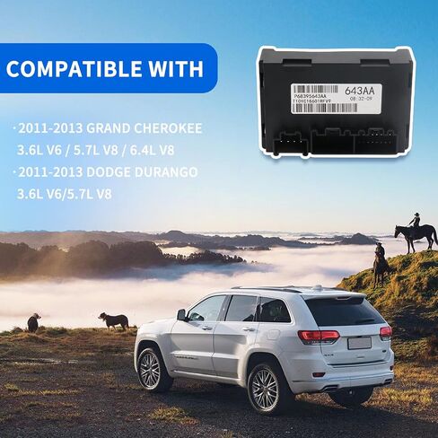 Transfer Case Control Module 68395643AA Compatible with 2011 2012 2013 Dodge Durango Jeep Grand Cherokee 3.6L V6 / 5.7L V8 Replace 56029423AK RL029423 in Saudi Arabia