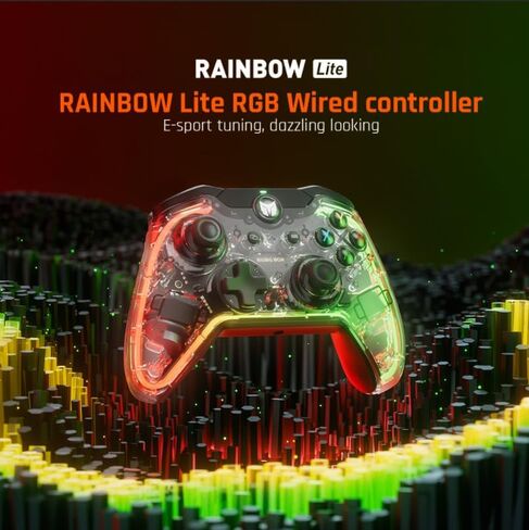 BIGBIG WON Wireless Controller Rainbow 2 Pro RGB PC 6-axis Gyro Sensor Controller Motion Aiming, Hall Effect Trigger, ALPS Joystick, 3.5mm Audio, Gamepads APP for Android/iOS/PC Windows10&11/Switch in Saudi Arabia