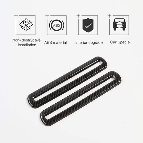 JeCar Interior Door Vent Cover Trim for Dodge Challenger 2015-2020 Carbon Fiber Interior Accessories in Kuwait