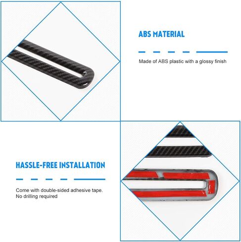 JeCar Interior Door Vent Cover Trim for Dodge Challenger 2015-2020 Carbon Fiber Interior Accessories in Kuwait