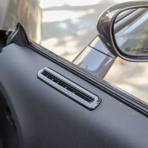 JeCar Interior Door Vent Cover Trim for Dodge Challenger 2015-2020 Carbon Fiber Interior Accessories in Kuwait
