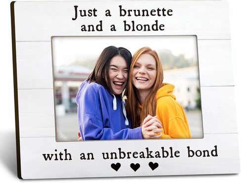 Best Friends Picture Frames 8x10, Long Distance Best Friend Friendship Gifts for Women Men Friends, Forever Friends Sisters Photo Frame, Brother Sister Bestie Bff Gifts Picture Frame for Desk in Kuwait