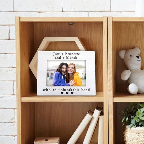 Best Friends Picture Frames 8x10, Long Distance Best Friend Friendship Gifts for Women Men Friends, Forever Friends Sisters Photo Frame, Brother Sister Bestie Bff Gifts Picture Frame for Desk in Kuwait