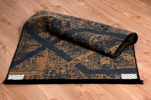 16 PCS Non-Slip Rug Pads for Hardwood Floors and Tiles, Double-Sided Reusable Rug Grippers, Anti-Curling Carpet Tape to Keep Corners Flat, Easy to Apply & Washable Adhesive Stickers in Saudi Arabia