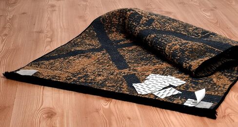 16 PCS Non-Slip Rug Pads for Hardwood Floors and Tiles, Double-Sided Reusable Rug Grippers, Anti-Curling Carpet Tape to Keep Corners Flat, Easy to Apply & Washable Adhesive Stickers in Saudi Arabia