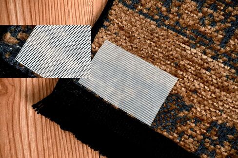 16 PCS Non-Slip Rug Pads for Hardwood Floors and Tiles, Double-Sided Reusable Rug Grippers, Anti-Curling Carpet Tape to Keep Corners Flat, Easy to Apply & Washable Adhesive Stickers in Saudi Arabia