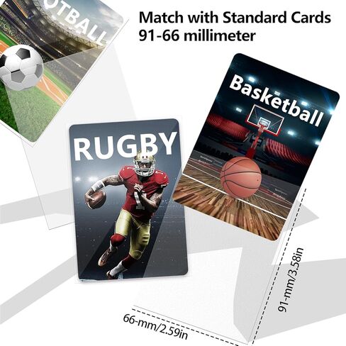 1000 Pack Card Sleeves, 500 Matte Trading Card Sleeve and 500 Inner Sleeves Ideal for Double-Sleeving, Perfect Fit Sleeves Compatible with MTG, TCG, Baseball, Football Cards(5 Colors) in Kuwait