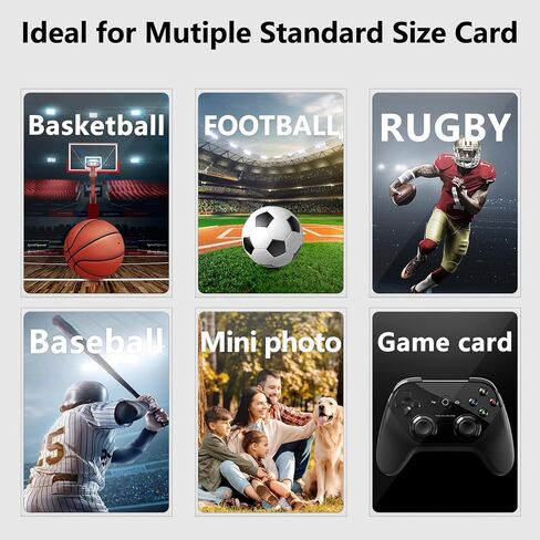 1000 Pack Card Sleeves, 500 Matte Trading Card Sleeve and 500 Inner Sleeves Ideal for Double-Sleeving, Perfect Fit Sleeves Compatible with MTG, TCG, Baseball, Football Cards(5 Colors) in Kuwait