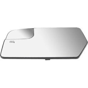 Carbhub Left Driver Side Heated Mirror Glass Compatible with Lincoln Navigator 2012-2014 Compatible with Ford Expedition 2012-2017 Driver Side Heated Flat with Spotter Replaces CL1Z17K707D CL1Z17K707C