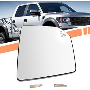 Mirror Glass Heated Blind Spot Right Passenger Side FL3Z17K707D Compatible with Ford F150 2015-2020 with Heated & Blind Spot Replace FO1325141 Raptor Mirror Replacement Glass